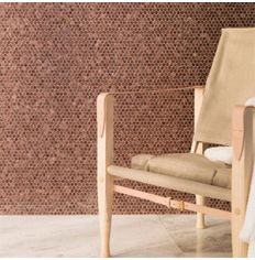 Porcelanosa Gravity Aluminium Hexagon Copper Mosaic Tiles