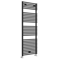 Tabo Compostela Round Black Ladder Radiator 500 x 1450 x 50mm