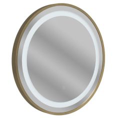 Tabo Future Front-Lit LED Brushed Bronze Mirror 600 x 600mm