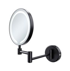 Tabo Minute Round LED Black Cosmetic Mirror 234 x 320mm