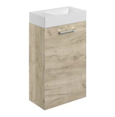 Tabo Modena Oak Wall Hung 1 Door Basin Unit & Basin 410mm