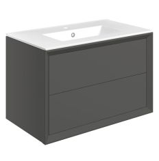 Tabo Orta Matt Clay Wall Hung 2 Drawer Basin Unit & Basin 815mm