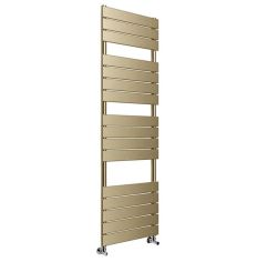 Tabo Seville Square Brushed Brass Ladder Radiator 500 x 1500 x 50mm