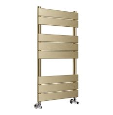 Tabo Seville Square Brushed Brass Ladder Radiator 500 x 840 x 50mm