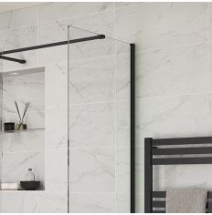 Splash Fresco Optional Wetroom Side Panel Chrome (with wetroom panel)