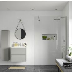 Tabo Splash Fresco Wetroom Panel Chrome