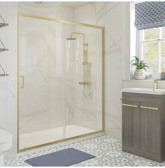 Tabo Splash Modo Sliding Door Brushed Brass