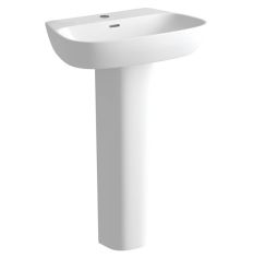 Tabo Bosco 1TH Basin & Full Pedestal 600 x 400mm