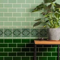 Original Style Grosvenor Jade Breeze on Victorian Green Tile