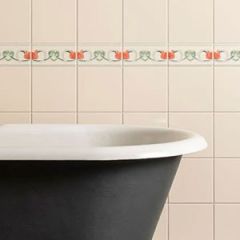 Original Style Lotus Flower Border Tile