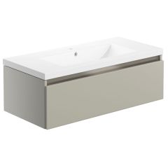 Tabo Delfina Matt Latte Wall Hung 1 Drawer Basin Unit & Basin 815mm