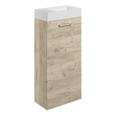 Tabo Modena Oak Wall Hung 1 Door Basin Unit & Basin 410mm