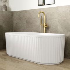 Tabo Neve Fluted Freestanding Bath 1700 x 750 x 570mm