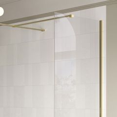 Splash Fresco Optional Wetroom Side Panel Brass