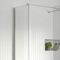 Splash Fresco Optional Wetroom Side Panel Chrome