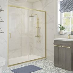 Tabo Splash Modo Sliding Door Brushed Brass