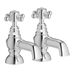 Tabo Stratford Chrome Bath Pillar Taps