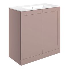 Tabo Treviso Matt Peony Floor Standing 2 Door Basin Unit & Basin 815mm