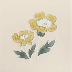 Winchester Classic Floral Tubelined Buttercup 12.7 x 12.7cm