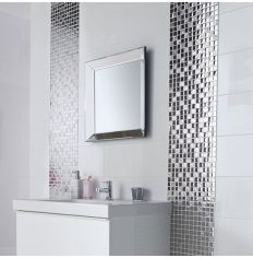 Bumpy White Gloss Ceramic Wall Tile 20 x 20cm | Tiles and Bathrooms Online